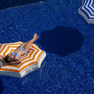 Sun Umbrella Havuz Pufu 130×130×20 cm | Dış Mekan ve Havuz Minderi / Santorini Blue