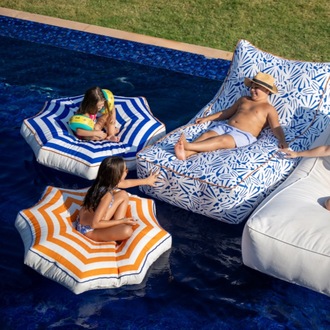 Sun Umbrella Havuz Pufu 130×130×20 cm | Dış Mekan ve Havuz Minderi / Orange