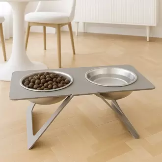 Dayanıklı Iki Hazneli Çelik Kase Pet Shop Kedi & Köpek Mama Ve Su Kabı