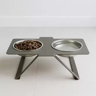 Dayanıklı Iki Hazneli Çelik Kase Pet Shop Kedi & Köpek Mama Ve Su Kabı
