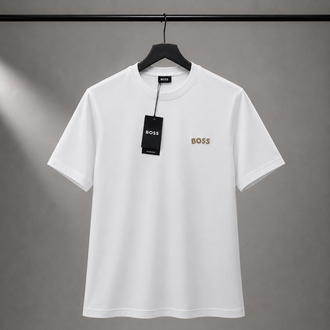Boss Beyaz Kalın Kumaş Oversize Tshirt