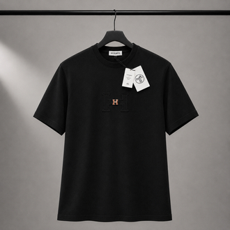 Hermes Kalın Kumaş Oversize Tshirt
