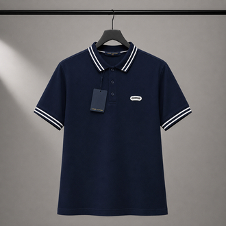 Louis Vuitton Lacivert Polo Yaka Tshirt