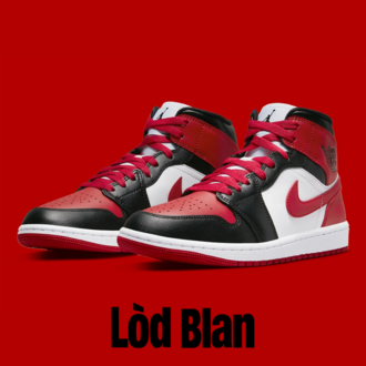 Nike Air Jordan 1 Mid "Alternate Bred Toe"