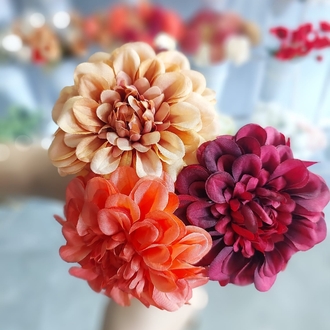 Vintage Yıldız  Çiçeği  1 Dal Dahlia