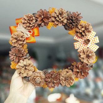 Kozalaklı Kapı Süsü 25 cm
