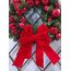 Yılbaşı Kapı  Süsü 40 cm  Kırmızı Toplar