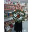 Manolya Temalı Cam Garland Kapı  Süsü  60 cm