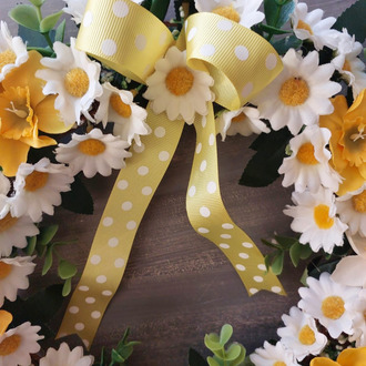 Ppatya Nergis Temalı Kapı Süsü 30 cm