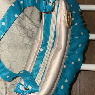 Tiffany Saf İpek Button Bag
