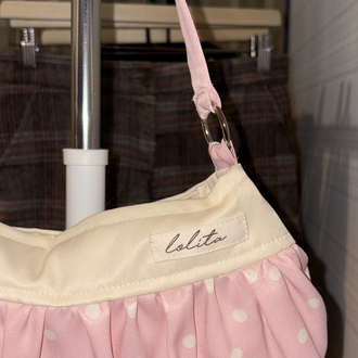 Baby Pink Saf İpek Button Bag