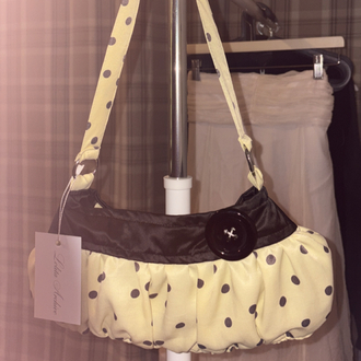 Butter Yellow Button Bag