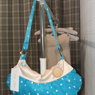 Tiffany Saf İpek Button Bag