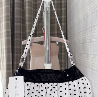 Viscose Button Bag