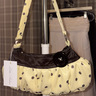 Butter Yellow Button Bag
