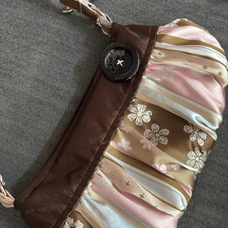 Cocoa Blossom Button Bag