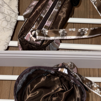 Cocoa Blossom Button Bag