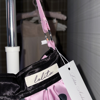 Dolly Pink Satin Button Bag