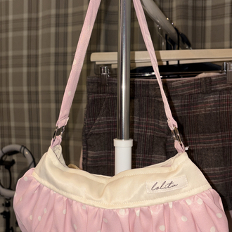 Baby Pink Saf İpek Button Bag