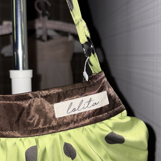 Matcha Satin Button Bag