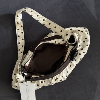 %100 Silk Button Bag