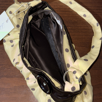 Butter Yellow Button Bag