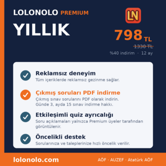 Premium Üyelik LOLONOLO / YILLIK