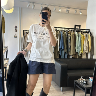 Bel Lastikli Denim Şort