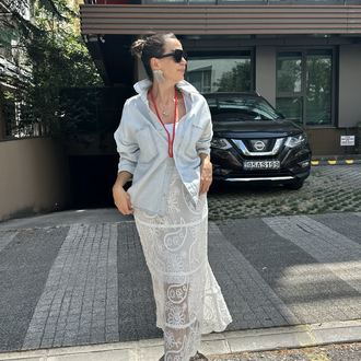 Buz Mavisi Denim Gömlek/Ceket
