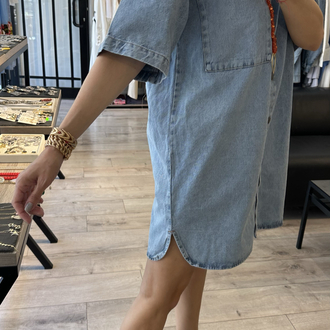 Salaş Denim Elbise(kalıp geniştir!