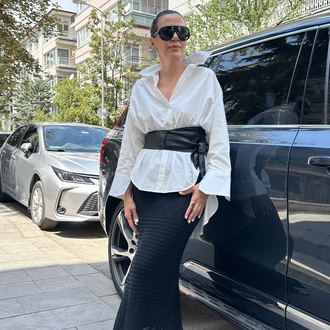 Arkası Uzun Oversize Pamuk Gömlek