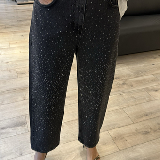 Işıltılı Mom Jean
