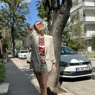 Ham Keten Astarlı Blazer