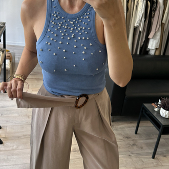 Kemerli Modal Pantolon