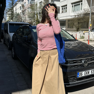 Bel Lastikli Etek( kalıp boldur)