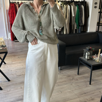 Ekru Palazzo Denim