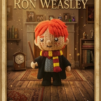Ron Weasley Örgü Desenli Figür