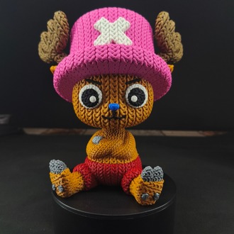 One Piece Örgü Desenli Chopper Figürü