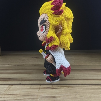 Demon Slayer Örgü Desenli Rengoku Figürü