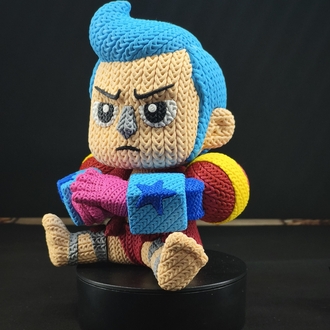 One Piece Örgü Desenli Franky Figürü