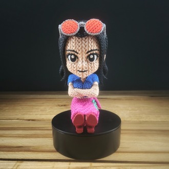 One Piece Örgü Desenli Nico Robin Figürü