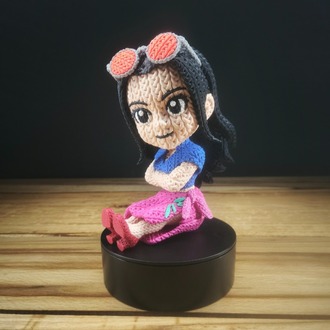 One Piece Örgü Desenli Nico Robin Figürü