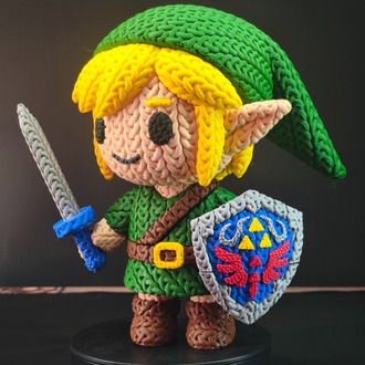 The Legend Of Zelda Örgü Desenli Link Figürü