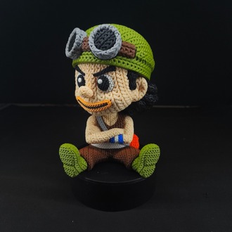 One Piece Örgü Desenli Usopp Figürü