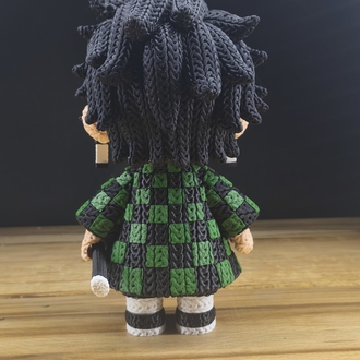 Demon Slayer Tanjiro Örgü Desenli Figür