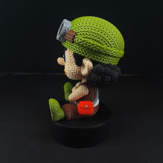One Piece Örgü Desenli Usopp Figürü