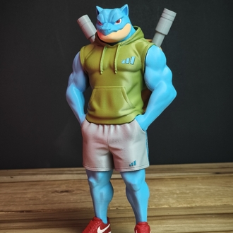 Blastoise Urban (Sokak Stili) Kapüşonlu Özel Tasarım Figür

