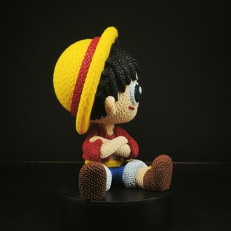 One Piece Örgü Desenli Luffy Figürü