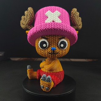 One Piece Örgü Desenli Chopper Figürü