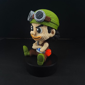 One Piece Örgü Desenli Usopp Figürü